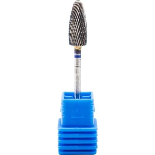 Tungsten Alloy Cone Carbide Milling Cutters Nail Drill Bit Electric Machine Nail Files Accessories Silver Coated Nail Tool