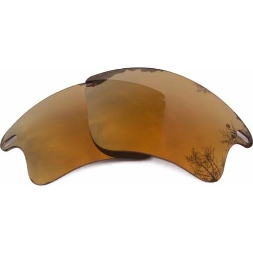 Bronze Gold Mirrored Polarized Replacement Lenses for Fast Jacket XL Sunglasses Frame 100% UVA & UVB