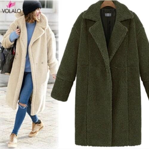 Women Woolen Coats Female Winter Jackets Elegant Wool Blends Coat Ladies Plus Size Purple Windbreaker Outwear