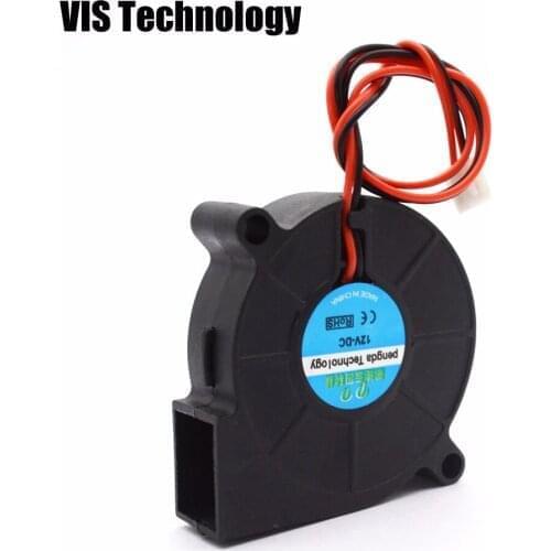 1PCS 5015 cooling fan 12V 0.15A Humidifier centrifugal fan industrial blower with 2pin for Reprap I3 3D printer