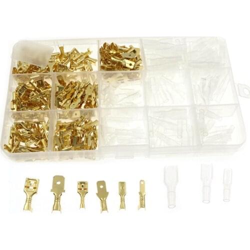 360Pcs Car Auto Speaker Electrical Wire Connectors Set Spade Crimp Terminals Kit Terminal Connector Assortment Kit