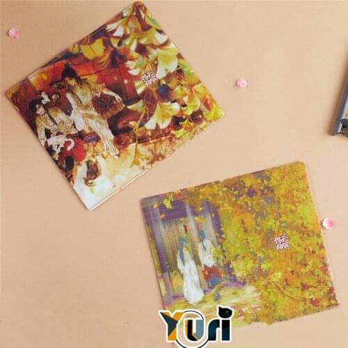 Anime Tian Guan Ci Fu Hua Cheng Xie Lian BL Fold Storage Clip Suit Gingko Flower Official Cosplay Gift C