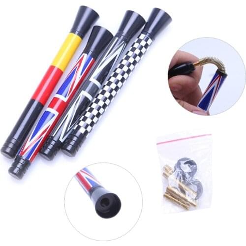 Union Jack UK Flag Short Antenna For MINI Cooper S R55 R56 R60 Countryman A0NE