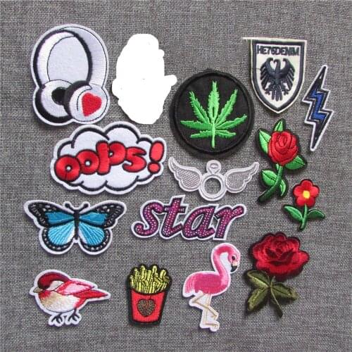 Brand new high quality new style hot sell hot melt adhesive applique embroidery patches stripes DIY accessory C5405-C5474