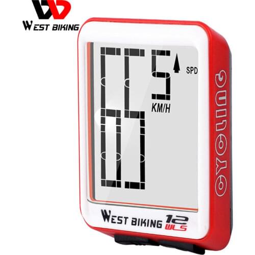 Mountain Road Bike Wireless Big Character Table Big Screen English Waterproof Night Light Speed Speedometer Green/black/red/blue