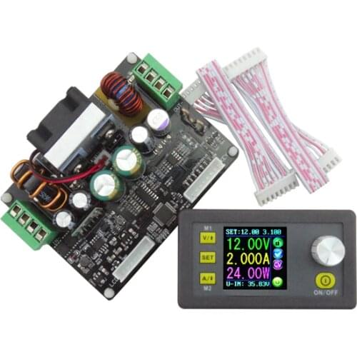 Color Screen CNC Step-up Step-down Module Adjustable Voltage DC Power Supply 12v
