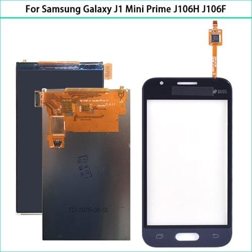 For Samsung Galaxy J1 Mini Prime J106H J106F J106M SM-J106F LCD Display + Touch Screen Panel Sensor Digitizer Front Glass Replac