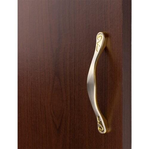 Two tone Color zinc alloy material CC 96, 128mm pull kitchen cabinet and other furniture drawer or door handle