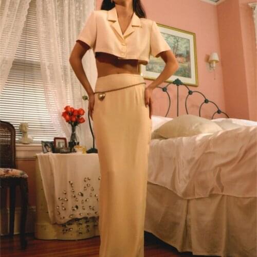 Two Piece Set Women Dress Sets Skirts 2021 Ropa Mujer Short Suits Robe Longue Combinaisons Vestido Trajes Top Cardigan Tailleurs