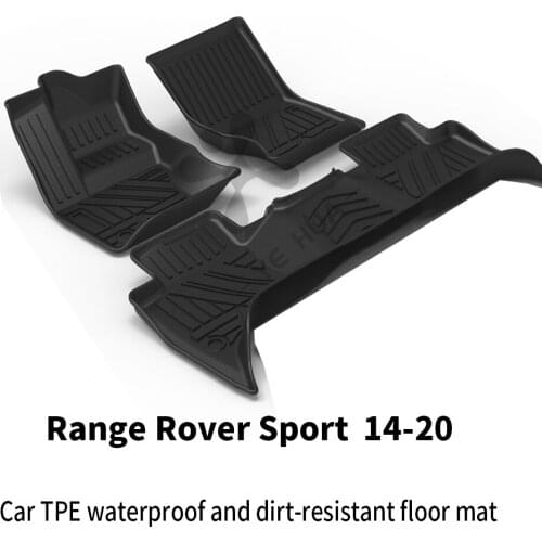 For Land Rover Range Rover Sport Car Carpet Car Floor Mats Custom All-Weather Floor foot Mat Black Full Set Trim To Modified