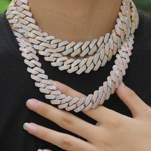 Fashion jewelry 19mm Prong Cuban