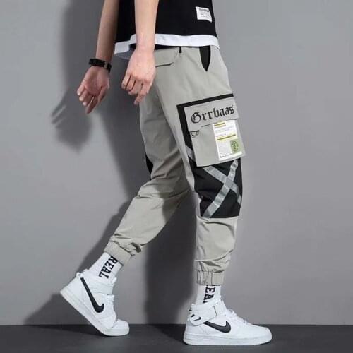 Streetwear Pockets 2021 Mens Jogger Pants Hip Hop Sweatpants Joggers Trousers Tactical Mens Pants Cargo Harem Pants Men Clothes