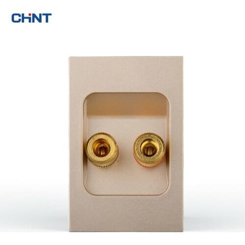 CHINT Wall Switch Socket 120 Type 9L Function Key Audio Socket Two Terminal Group Combine Modular Bayer PC Material Socket