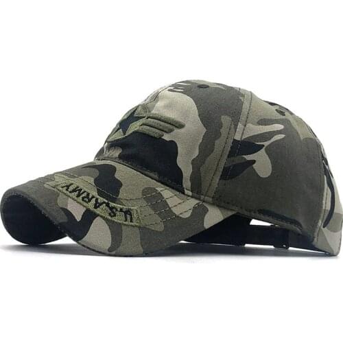 Hot Mens Us Army Baseball Cap Men Camo Casquette Homme Women Camouflage Cap fishing Snapback Tactical Cap Trucker 55-60CM
