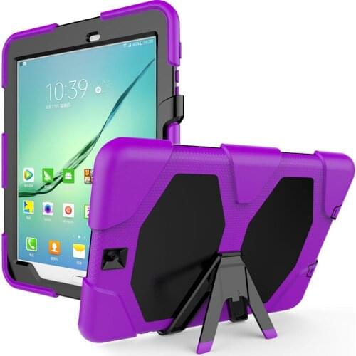 Armor Cover Case For Samsung Galaxy Tab S2 9.7 SM-T815 SM-T810 T813N T819N Kickstand Tablet Shockproof Heavy Duty Stand Shell