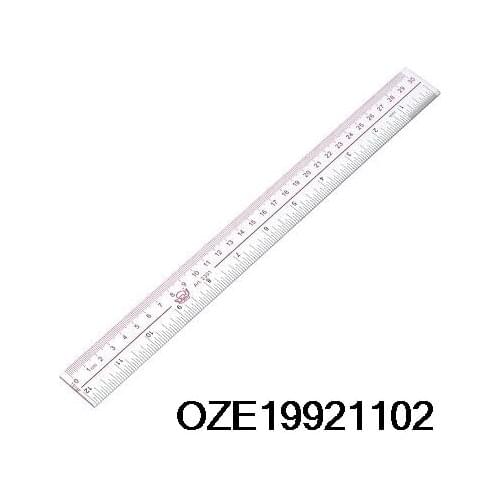 Straight Ruler 30cm 12 Inch Metric Double Scale Plastic Measuring Tool Clear