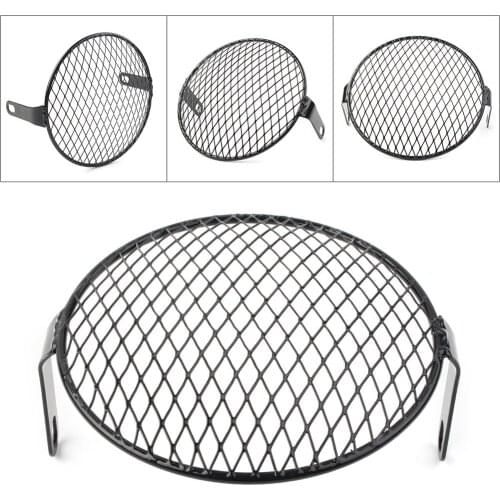 5.75'' Motorcycle Headlight Grill for Honda GN125 CG125 Lampshade Mounting Cover Bracket Black