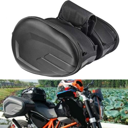 Helmet Travel Bag Suitcase Saddlebags Waterproof Large Capacity 36L- 58L with Raincoat for Yamaha Universal Motorcycles