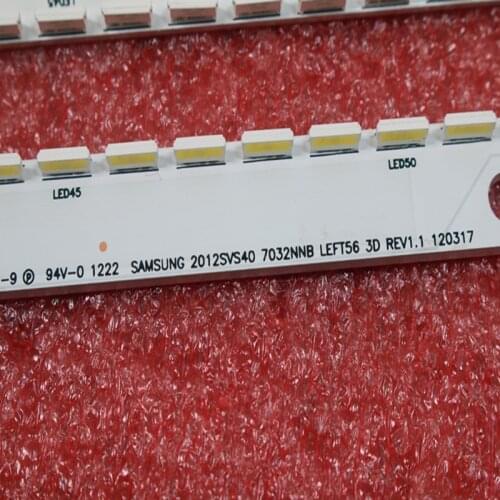 3D New LED Strip Replacement 40" For Samsung SLED 2012SVS40 7032NNB LEFT56/RIGHT56 3D 500mm 56 LEDs