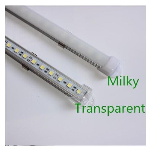 50cm Factory Wholesale 50CM DC 12V 36 SMD 5050 LED Hard Rigid LED Strip Bar Light with U Aluminium shell +pc cover