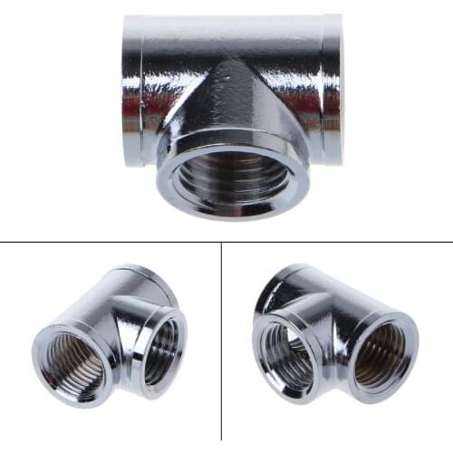 T Shape Tee Splitter 3 Way Connector G1/4 Thread Computer Water Cooling Fitting