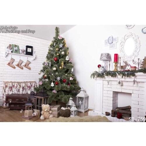 Thin Vinyl photography cloth Computer Printed Children Photography backdrops Christmas Theme Background for Photo studio ST-759