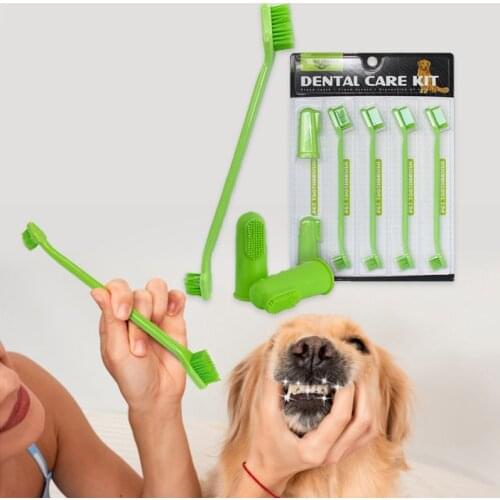 Dog Pet Supplies Toothbrush Soft Wool Goods Dental For Silicone Tartar Products Bottle Stone Remover Cats Cleaning Removal Care