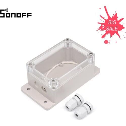 SONOFF IP66 Waterproof Case ABS+PC Junction Box For Sonoff Basic/RF/Dual/Pow/TH16/G1 Cable Wire Connector For Smart Home Module