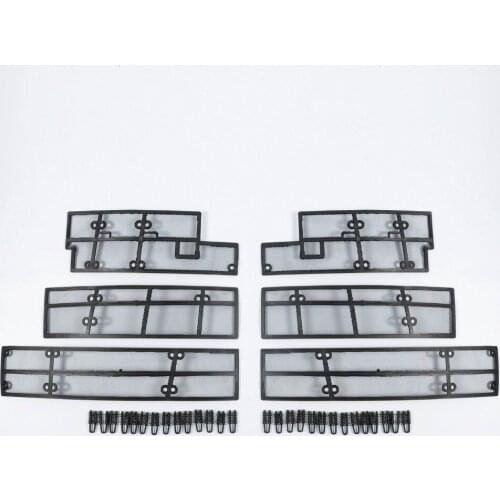 Wtfs Stainless Steel ABS Insect Grille Mesh Grill Inserts Insect Net Insect-Proof Net for Toyota Highlander Luxury 2018 [QP1124]