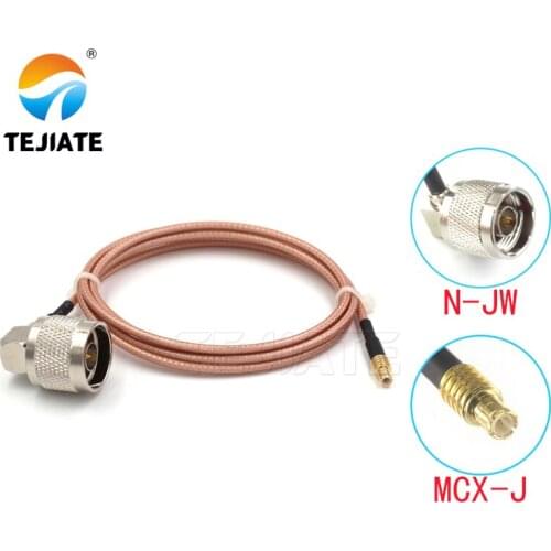 1PCS TEJIATE Adapter Cable N To MCX Type NJW Convert MCXJ 8-90CM 1M 1.5M 2M Length Connector RG316 Wire