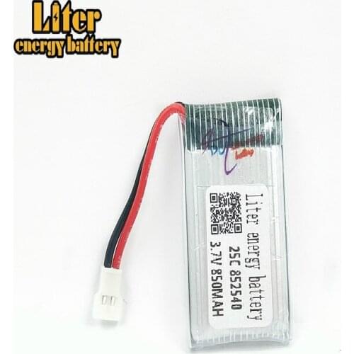 3.7V 850mAh 852540 25C lipo battery For X5C-1 X5C X5 X5SC X5SW X6SW H9D H5C LiDiRC L15FW RC Drone parts