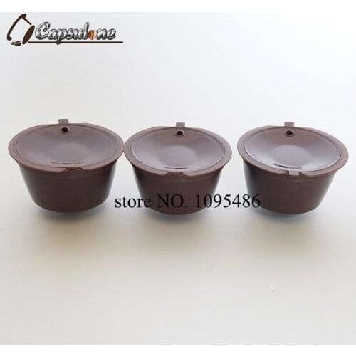 3pcs/pack Refillable Capsule compatible for Dolce Gusto coffee capsules reusable capsule