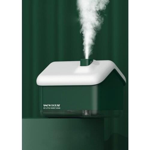 300ml Stylish Small Igloo Table Humidifier Nano Atomized 50ml/h Low Noise USB Charging for Home Office