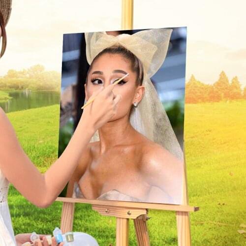 Ariana Grande DIY Paint By Numbers Set Oil Paints 50*70 Canvas Pictures Home Decor Kids Wholesale Wall Art Drawing