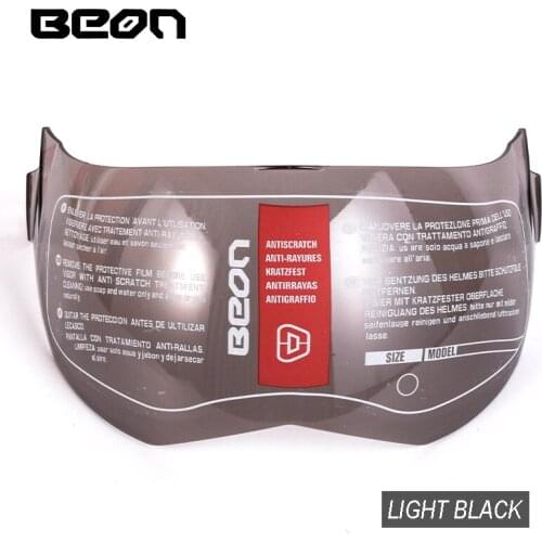 BEON Motorcycle Helmet Lens Black Transparent Silver Goggles Glasse Visor Suitable For Beon b-702