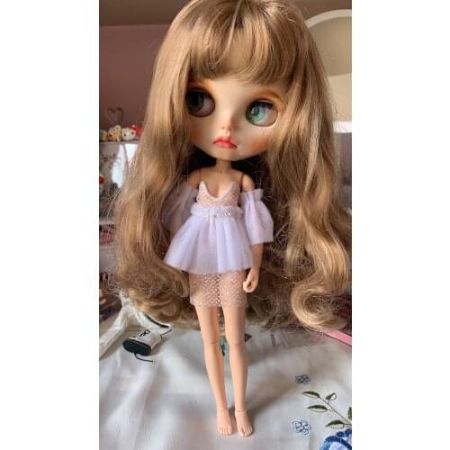 New Blyth Dolls Clothes Shining Evening Dress for Blyth 30cm 1/6 Dolls Accessories