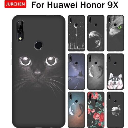 JURCHEN Case For Huawei P Smart Z 2019 Honor 9X Pro Case 6.59 Cartoon Silicone Back Cover For Huawei Y9 Prime 2019 Case Psmart Z