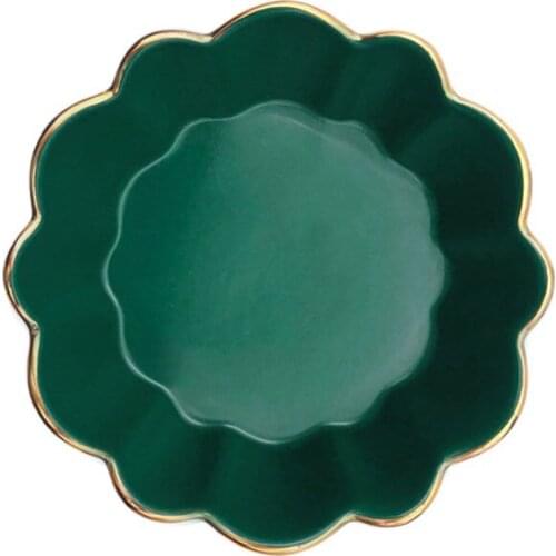 Porcelain Dishes and Plates Sets Kitchen Accessories Cutlery Creative Pure Color Simple Phnom Penh Flower Dishes