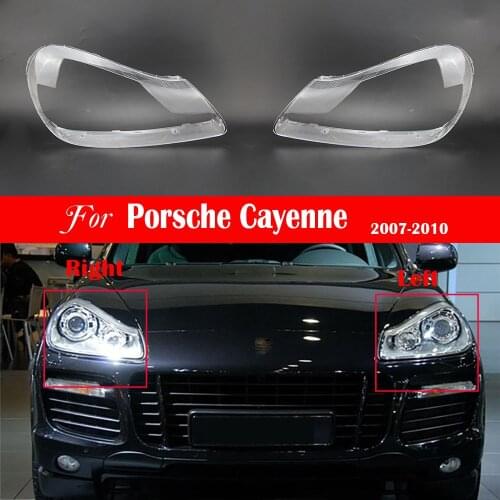 Headlamp Cover For Porsche Cayenne 2007 2008 2009 2010 Headlamp Lens Car Headlight Cover Replacement Clear Auto Shell