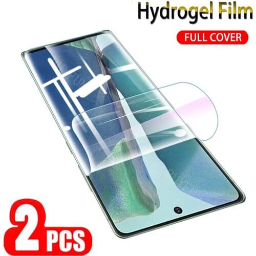 2Pcs Hydrogel Film For Samsung Galaxy Note 10 Plus Note 10 Lite Note 9 8 Screen Protector Film For Samsung Note 20 Ultra Film