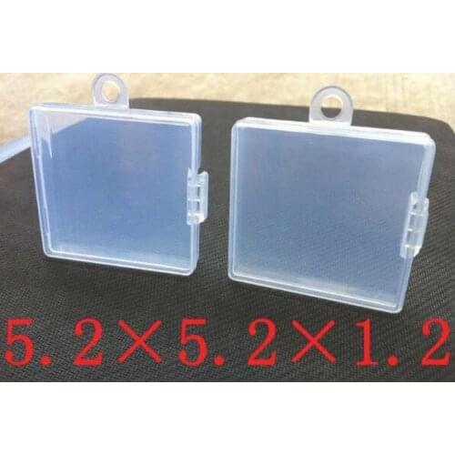 500pcs Small Plastic Box Jewelry Storage Boxes Parts Organization Fishing Tack Case With Lugs 5.2*5.2*1.2cm lin3886