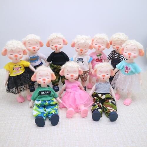 Lovely Doll Pig 1/8 joint body plastic doll mini doll 15 cm