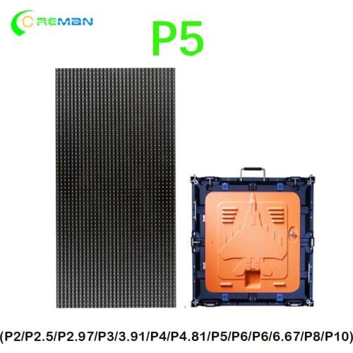 Smd2121 black led module matrix rgb full color 64x32 pixels panel P5 320X160mm LED Panel module board