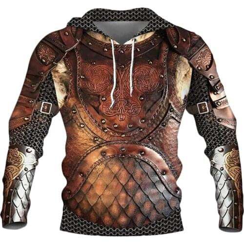 Viking Armor 3D All Over Printed Hoodies Fashion Pullover Men For Women Sweatshirts Sweater Cosplay Costumes Style-12