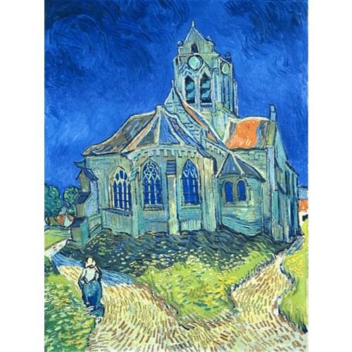 Landscape Van Gogh DIY 11CT Embroidery Cross Stitch Kits Craft Needlework Set Printed Canvas Cotton Thread Home Room