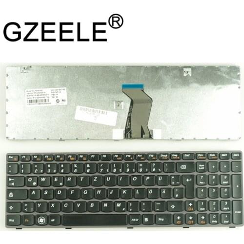 GZEELE German GR keyboard for Lenovo G580 Z580 G580A V580A Z580A G580AH G580AM G580G G585 G585A G585AR G590 BLACK frame