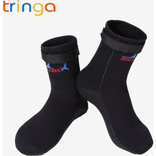 New 3mm Neoprene Scuba Diving Socks Men Women Shoes Scratch Proof Non-slip Winter Water Sports Snorkeling Surfing Swimming Boots