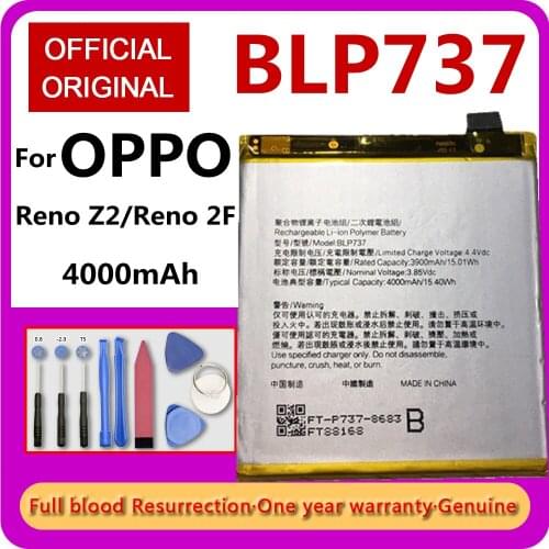 New 100% Original High Capacity 4000mAh BLP737 Battery for OPPO Reno 2Z Reno 2F In Stock + Tracking + Tools