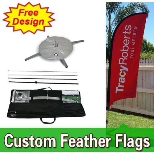 Single sided Blade Banners Feather Banner Stands Feather Banner Flags FREE Shipping FREE Design, Fully Custom feather f