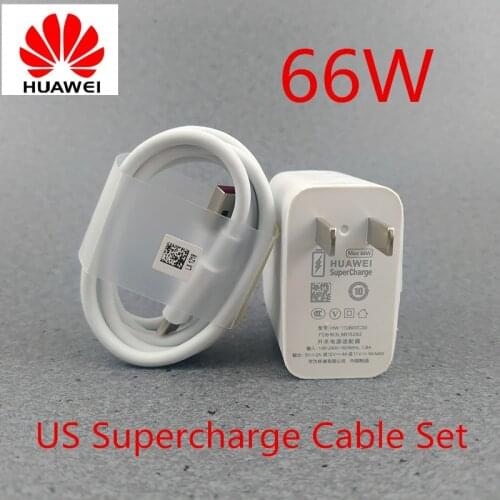 Original HUAWEI P50 Pro+ SuperCharge 66W Fast Charger US 8A Usb Type C Cable Travel Adapter For P50 Pro Mate X Xs